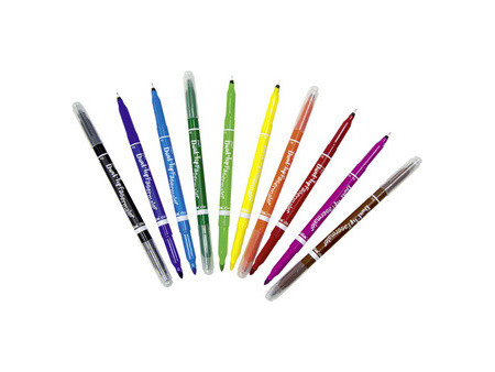 folia Feutre double de coloriage 2 en 1, étui de 10