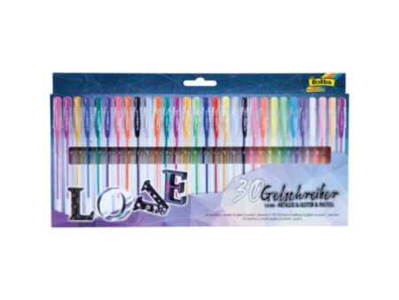 folia Stylo gel MEGA SELECTION, assorti, étui de 30