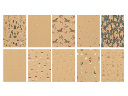 folia Bloc de papier kraft MAGIC CHRISTMAS PAPER, A4