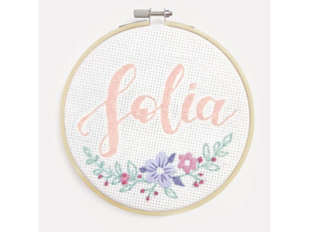 folia Set de cadres à broder en bois SMALL, 100 et 150 mm