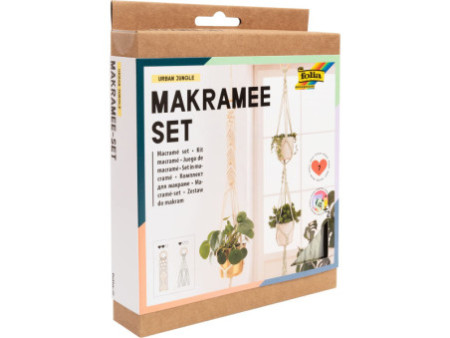 folia Kit macramé URBAN JUNGLE, 7 pièces