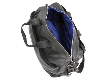 Alassio Sac de voyage 'Weekender TORO', en cuir, noir