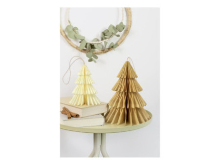 folia Décoration alvéolée HYGGE XMAS TREES, set de 2, S/M