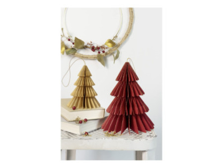 folia Décoration alvéolée BERRY XMAS TREE, set de 2, S/M