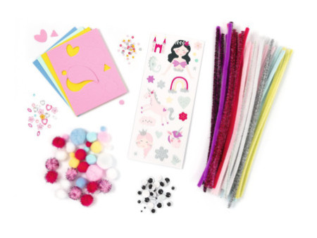 folia Kit d'activités en fil chenille UNICORN, 227 pièces