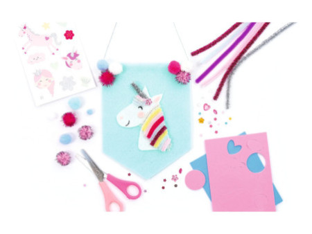 folia Kit d'activités en fil chenille UNICORN, 227 pièces