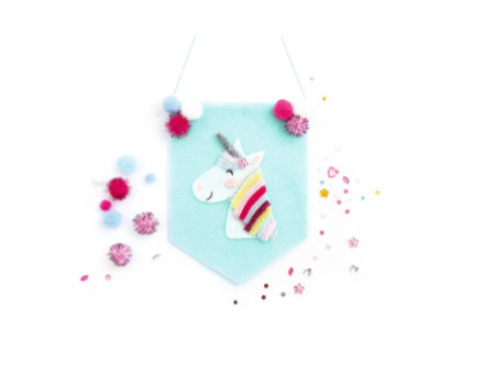 folia Kit d'activités en fil chenille UNICORN, 227 pièces