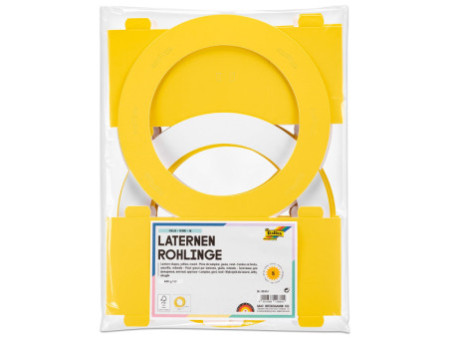 folia Pièces en carton pour lanterne, jaune