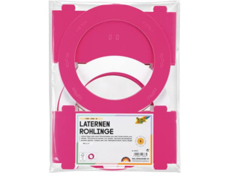 folia Pièces en carton pour lanterne, fuchsia