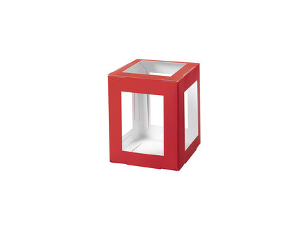 folia Pièces en carton pour mini lanterne, orange