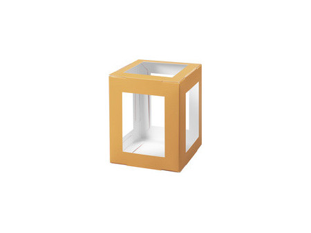 folia Pièces en carton pour mini lanterne, orange