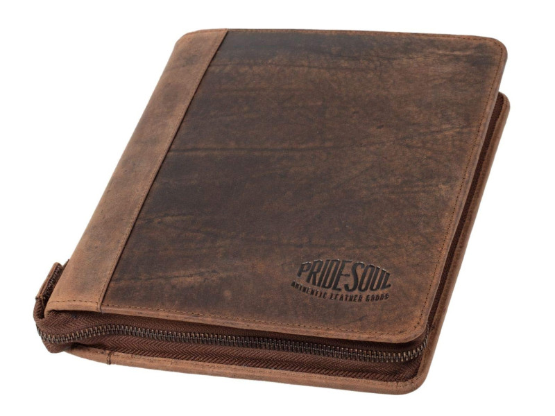 PRIDE&SOUL Organiseur CHARON, en cuir, marron