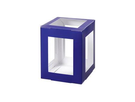 folia Pièces en carton pour lanterne,135x135x180 mm, fuchsia