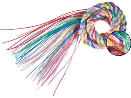 folia Fil pour scoubidou Metallic Mix, longueur: 1 m