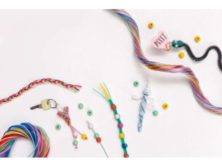 folia Fil pour scoubidou Metallic Mix, longueur: 1 m