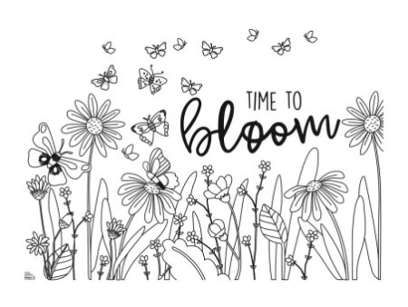 folia Modèles de décoration pour fenêtres 'BLOOM & GROW'