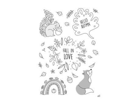 folia Modèle de décoration pour fenêtres 'COSY WINTER'