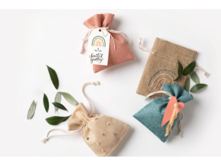 folia Sac de tissu Jute Style 'BOHO CHIC'