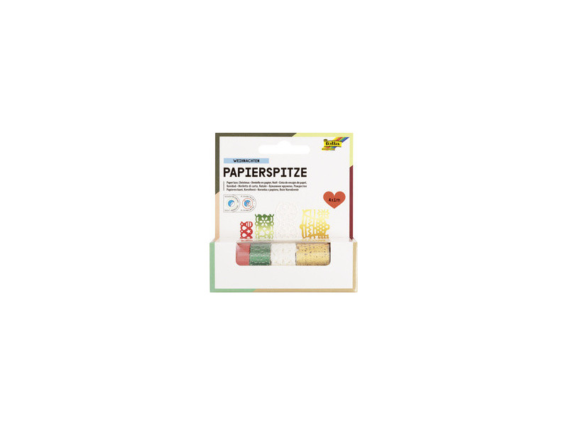 folia Dentelle en papier WINTER, autocollant
