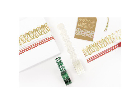 folia Dentelle en papier WINTER, autocollant