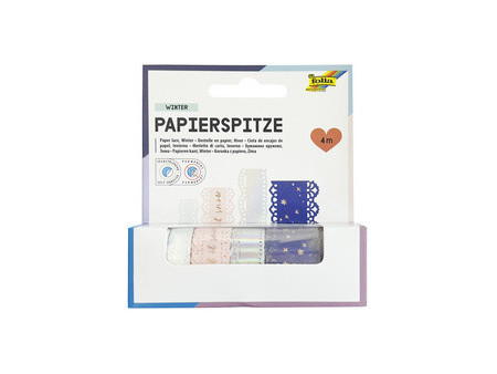 folia Dentelle en papier WINTER, autocollant