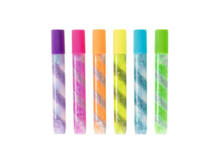folia Colle pailletée 'Glitterglue SPIRAL NEON', assortie