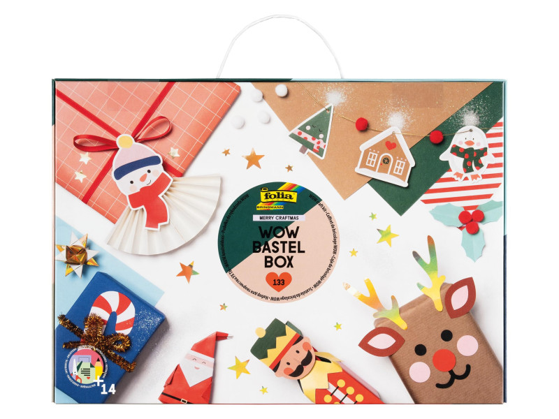 folia WOW Mallette de bricolage de Noël MERRY CRAFTMAS