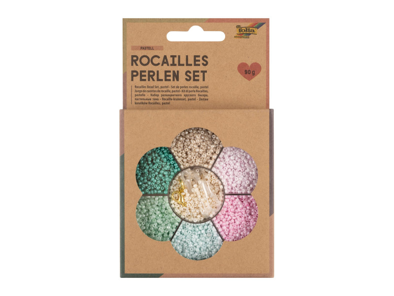 folia Set de perles de rocaille PASTEL