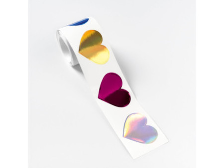 folia Sticker HEARTS, en rouleau, 3 m