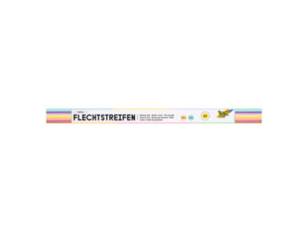 folia Bande à tresser 'pastel', (l)10 x (L)500 mm, assorti