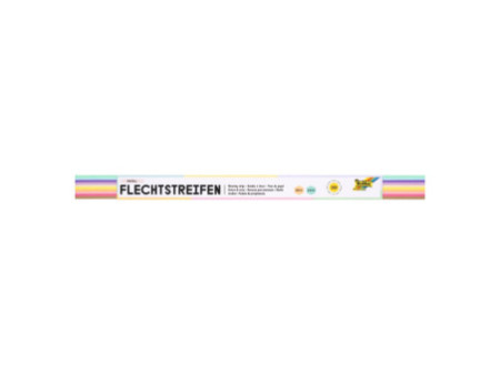 folia Bande à tresser 'pastel', (l)15 x (L)500 mm, assorti