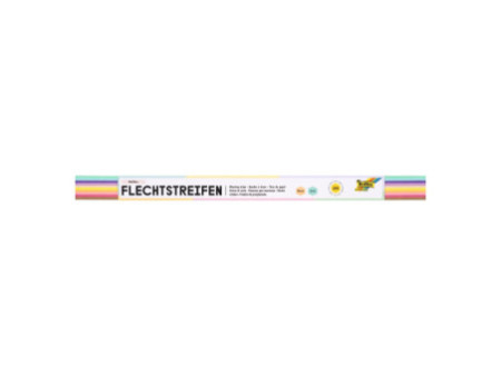folia Bande à tresser 'pastel', (l)20 x (L)500 mm, assorti