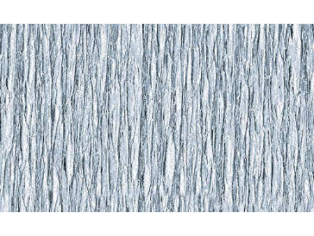 folia Papier crépon en couches, 500 mm x 2,5 m, argent