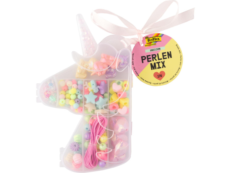 folia Mélange de perles UNICORN, 170 pièces