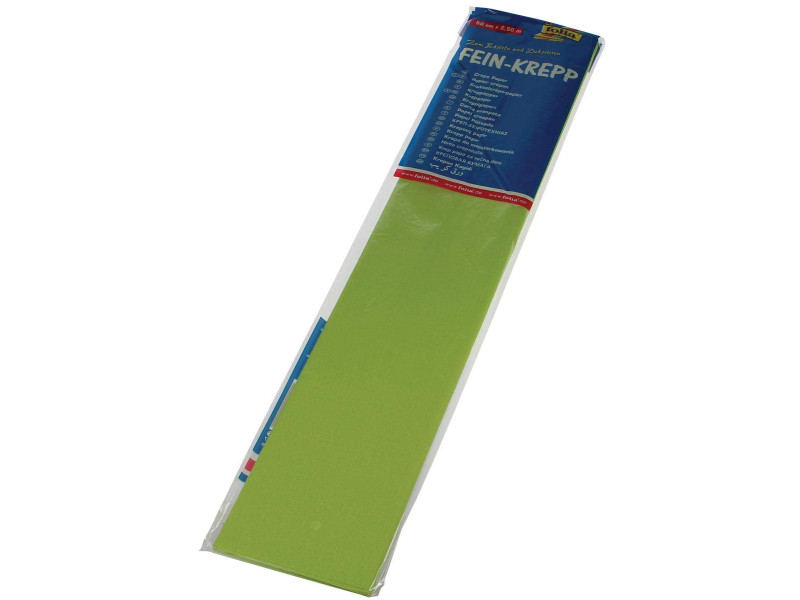 folia Papier crépon en couches, 500 mm x 2,5 m, vert blanc