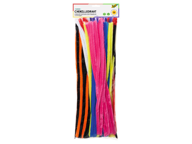 folia Fil métallique chenille, 20 mm x 500 mm, assorti
