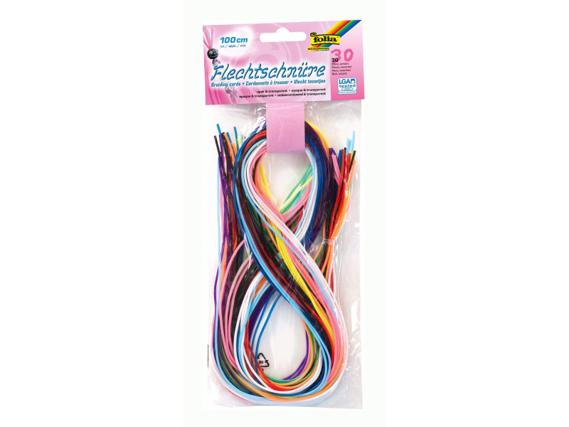 folia Fil pour scoubidou BASIC MIX, 1,8 mm x 1 m