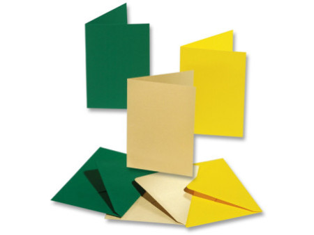 folia Kit de cartes pliantes, 105 x 150 mm, vert sapin