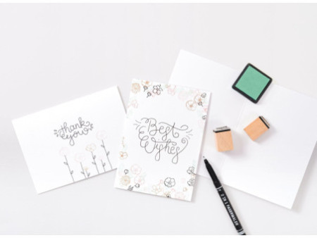 folia Carte pliante, 190 g/m2, A6, blanc