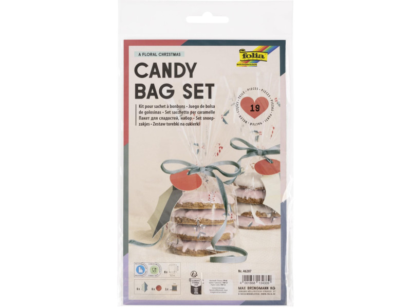 folia Kit sachet à fond plat / Candy Bag 'Floral Christmas'