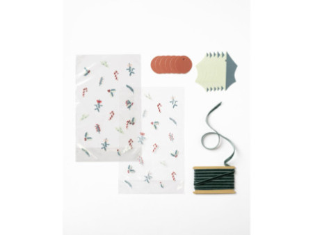 folia Kit sachet à fond plat / Candy Bag 'Floral Christmas'