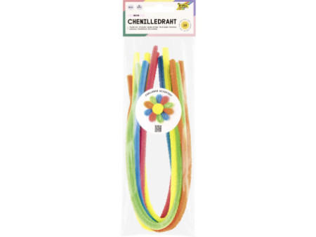 folia Fil chenille 'FLUO', longueur: 500 mm, assorti