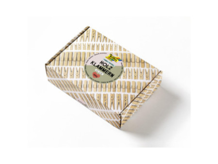 folia Mélange de pinces en bois NATURAL Jumbobox, 500 g