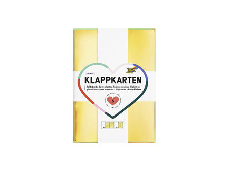 folia Kit de cartes pliantes, 105 x 150 mm, irisé