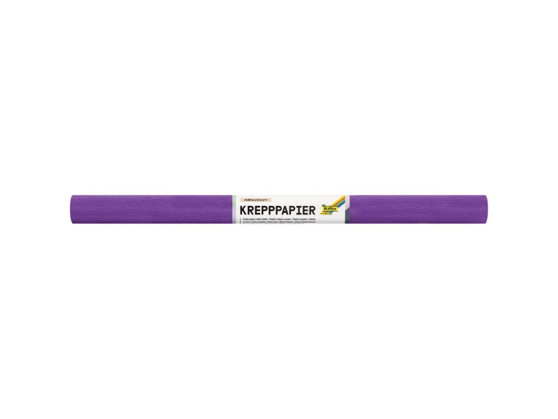 folia Rouleau de papier crépon, 500 mm x 2,5 m, violet foncé