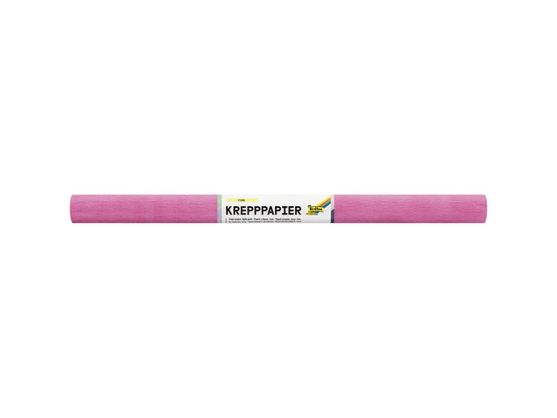 folia Rouleau de papier crépon, 500 mm x 2,5 m, rose