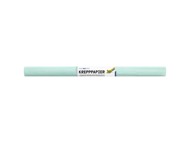 folia Rouleau de papier crépon, 500 mm x 2,5 m, menthe
