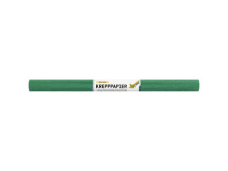 folia Rouleau de papier crépon, 500 mm x 2,5 m, vert mousse
