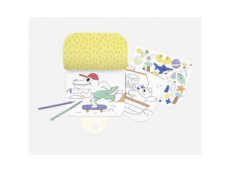 folia Cahier de coloriage avec stickers EPIC ADVENTURES