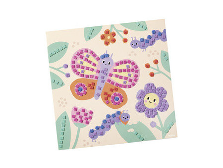 folia Mosaïque en caoutchouc mousse 'BUTTERFLY', 301 pièces